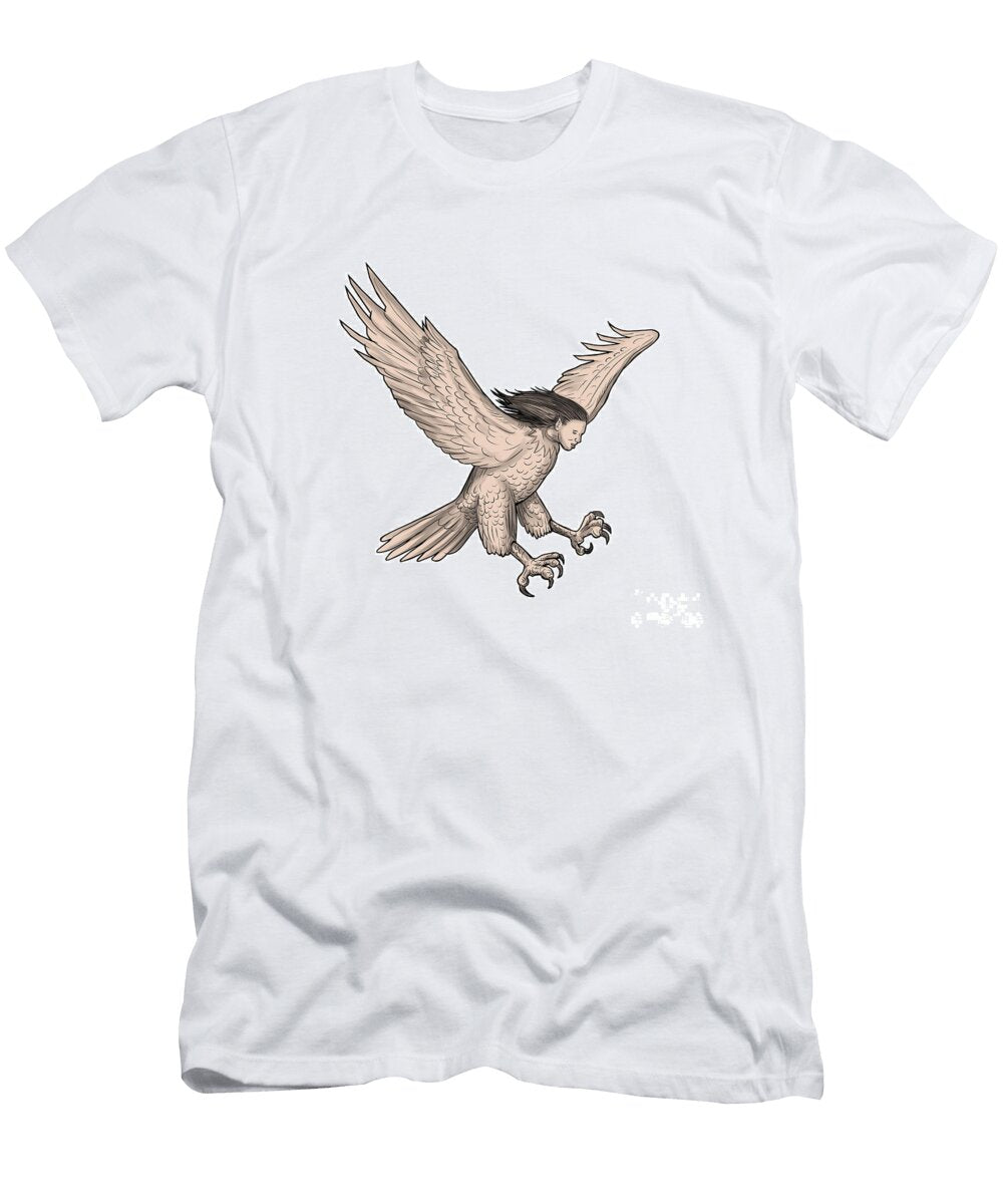 Harpy Swooping Tattoo Aloysius Patrimonio T-Shirt