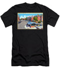 Harvard Square Cambridge Massachusetts Retro Vintage Poster Carol Japp T-Shirt