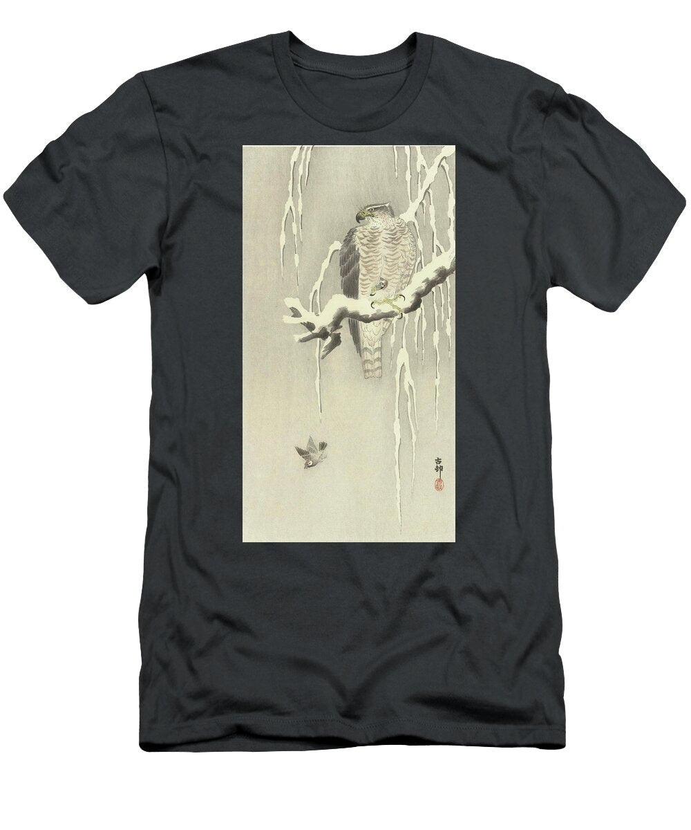 Havik Met Gevangen Ringmus Ohara Koson T-Shirt
