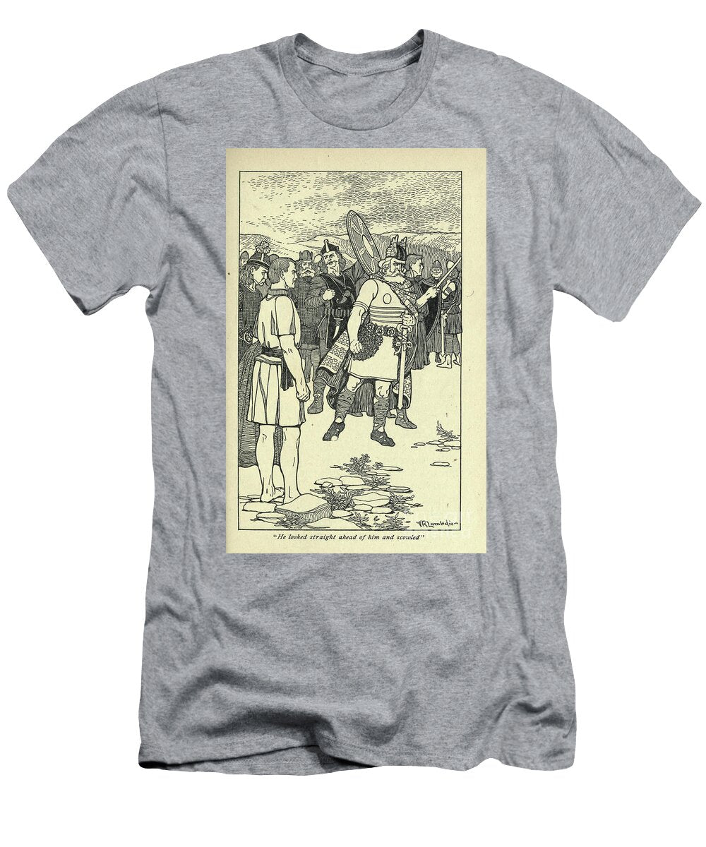 He Looked Straight Ahead of Him and Scowled L4 Historic Illustrations T-Shirt