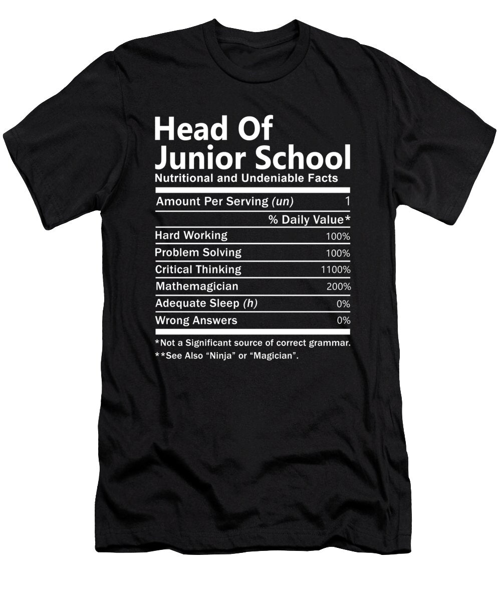 Head of Junior School Nutrition Factors Gift Item Shi Hu Kang T-Shirt