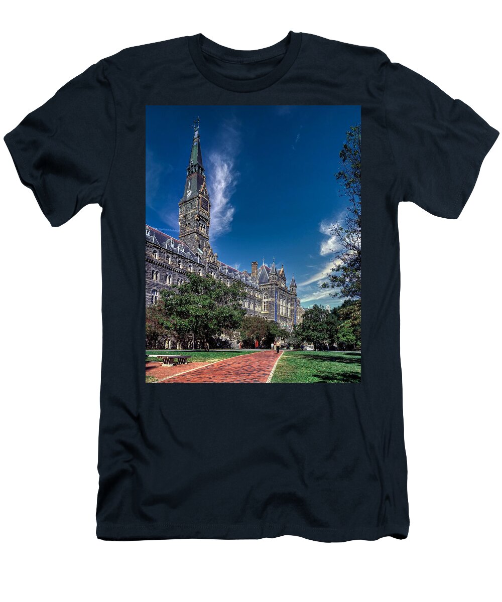 Healy Hall Georgetown University 1980s Mountain Dreams T-Shirt