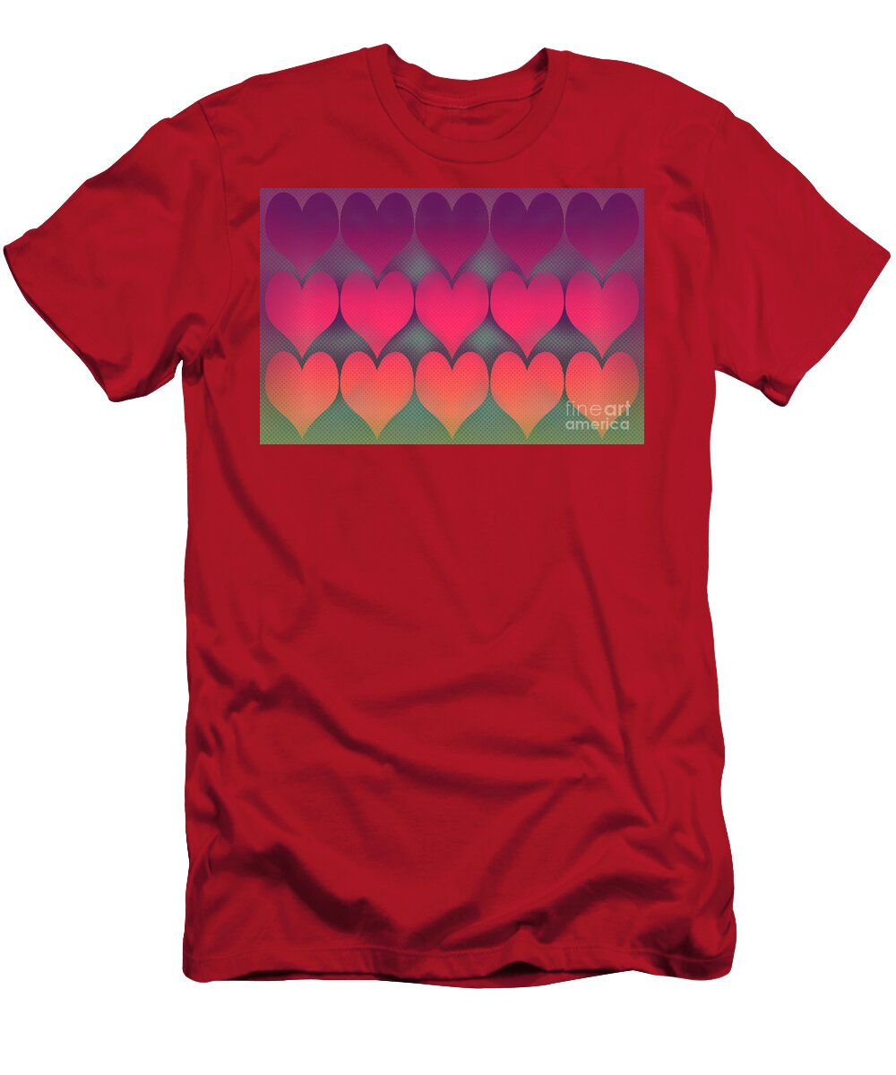 Heart Pattern Jonathan Welch T-Shirt