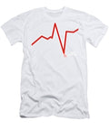 Heartbeat on Ecg Artwork Sigrid Gombert T-Shirt