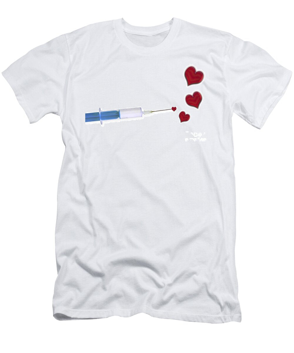 Hearts and Syringe Artwork Sigrid Gombert T-Shirt