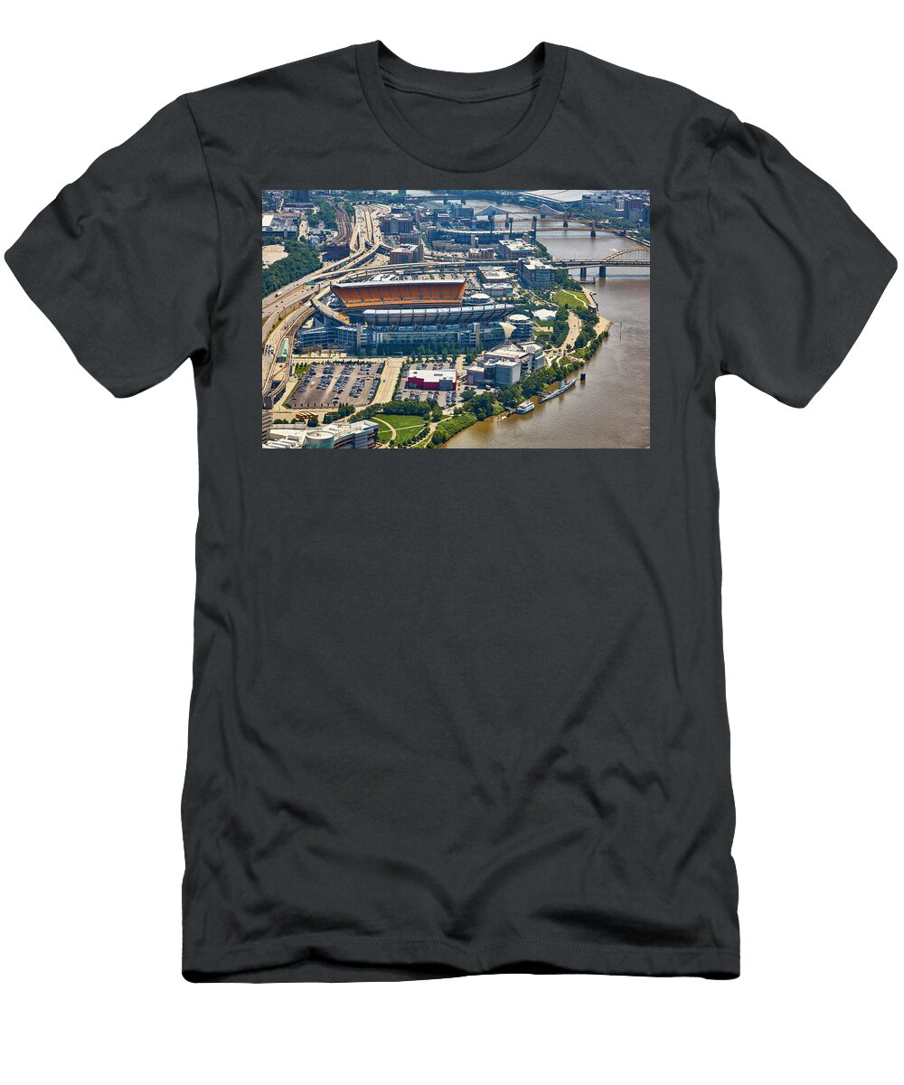 Heinz Field Aerial View Joseph S Giacalone T-Shirt