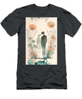 Hig Collection of Watercolor Couple Lineart Drawing Couple in Love Romantic Floral Illustration 01 Mounir Khalfouf T-Shirt