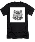 Hip Wise Owl Suit Woodcut Aloysius Patrimonio T-Shirt