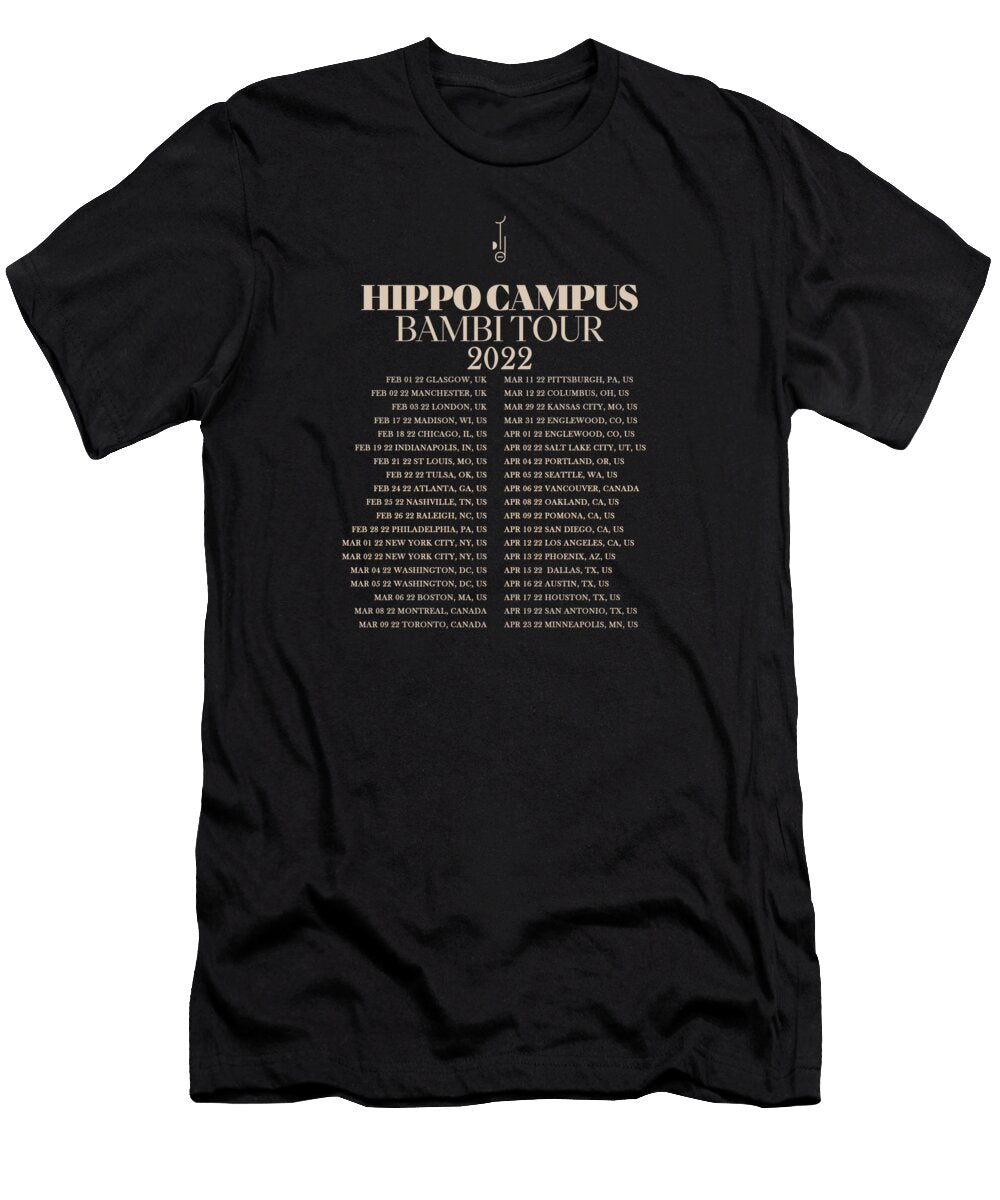 Hippo Campus Bambi Tour 2022 Caube Llaw T-Shirt