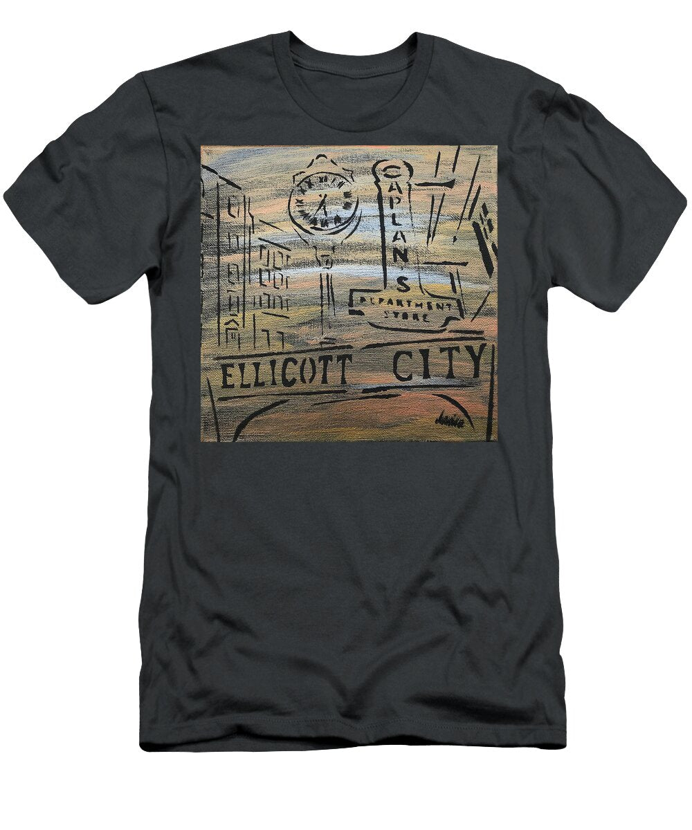 Historic Ellicott City Main Street Landmarks 3 Marianna Mills T-Shirt