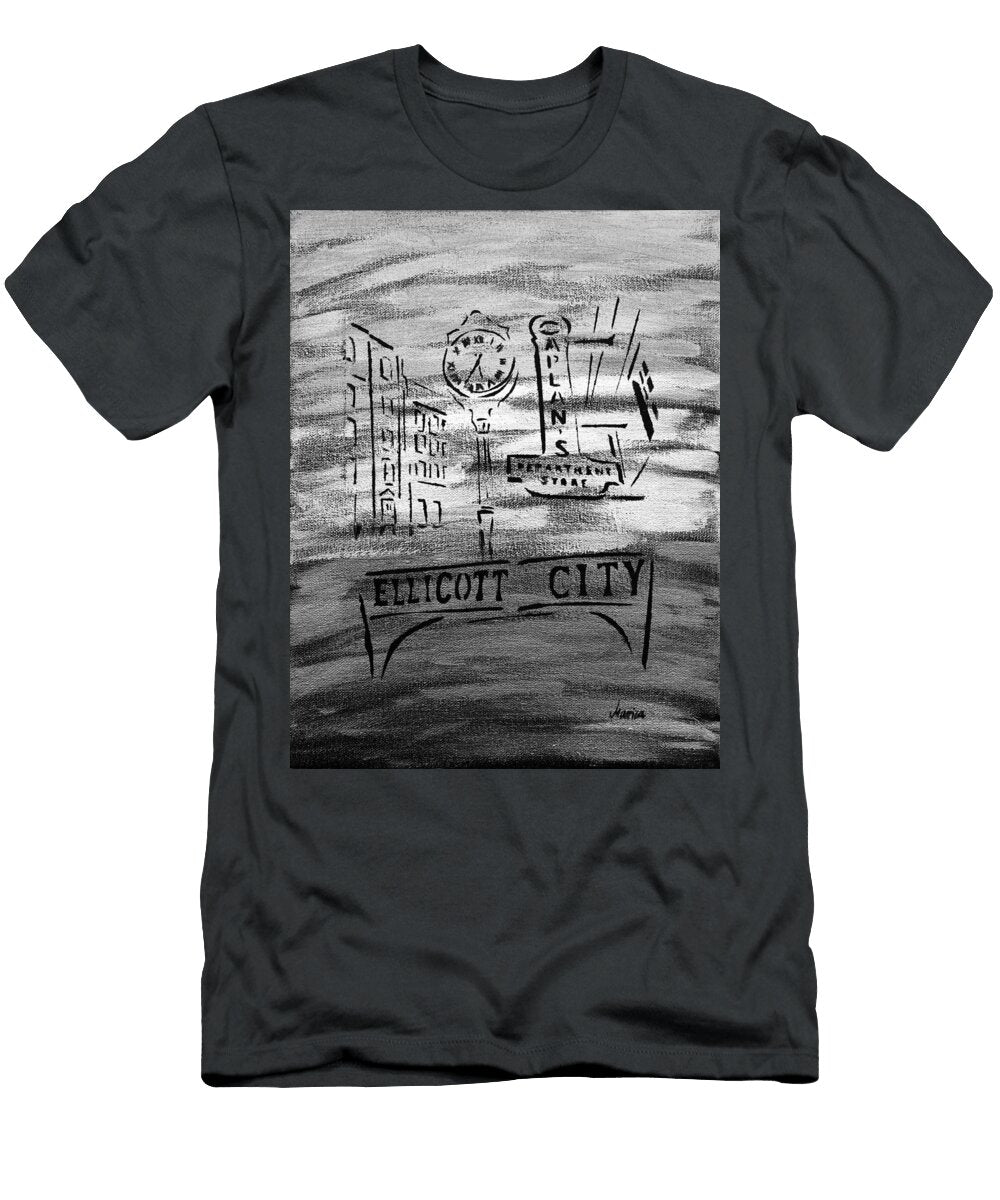 Historic Ellicott City Main Street Landmarks Marianna Mills T-Shirt