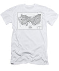 Historical Map City of Cambridge Massachusetts 1903 Black and White Carol Japp T-Shirt