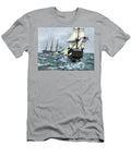 Hms Macedonian Crossing the Bow of Uss United States War of 1812 American School T-Shirt