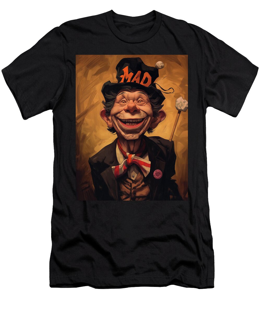Hobo Vagabond in a Hat Mad Comic Book Cover 09 Mad Paperairplanes T-Shirt