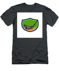 Hockey Puck Stick Crest Retro Aloysius Patrimonio T-Shirt