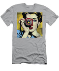 Holding a Camera Comic Book Art 72 Mad Paperairplanes T-Shirt