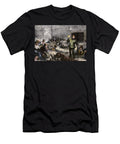 Homeless Accommodation in Manhattan New York Circa 1870 Check in of the Dormitory At Midnight By the Manager 19th Century Lithography American School T-Shirt