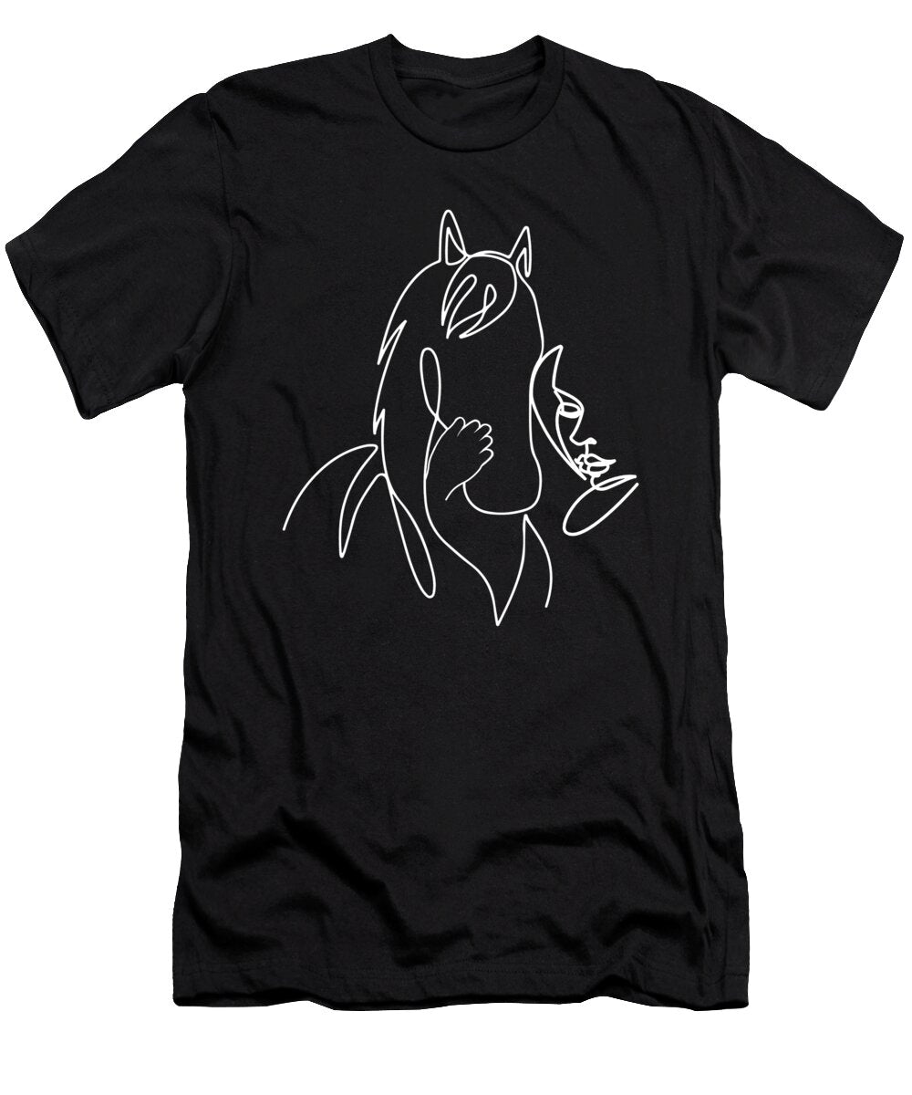 Horse Lineart Manuel Schmucker T-Shirt