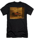 Horses and Dogs in a Stable Interior John Frederick Jr Herring T-Shirt