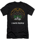 I Hate People Line Art Adventure Forest Mountain Thomas Larch T-Shirt