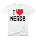 I Heart Nerds Junior White Sheer Cap Sleeve Sm Brand a T-Shirt