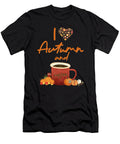 I Love Autumn and Coffee with Pumpkins and Owl Licensed Art T-Shirt