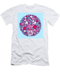 I Love You Circular Heart Cacti Valentines Day Art By Jen Montgomery Jen Montgomery T-Shirt