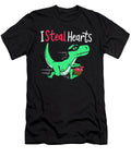 I Steal Hearts Dinosaur Dino T Rex Valentines Day Haselshirt T-Shirt