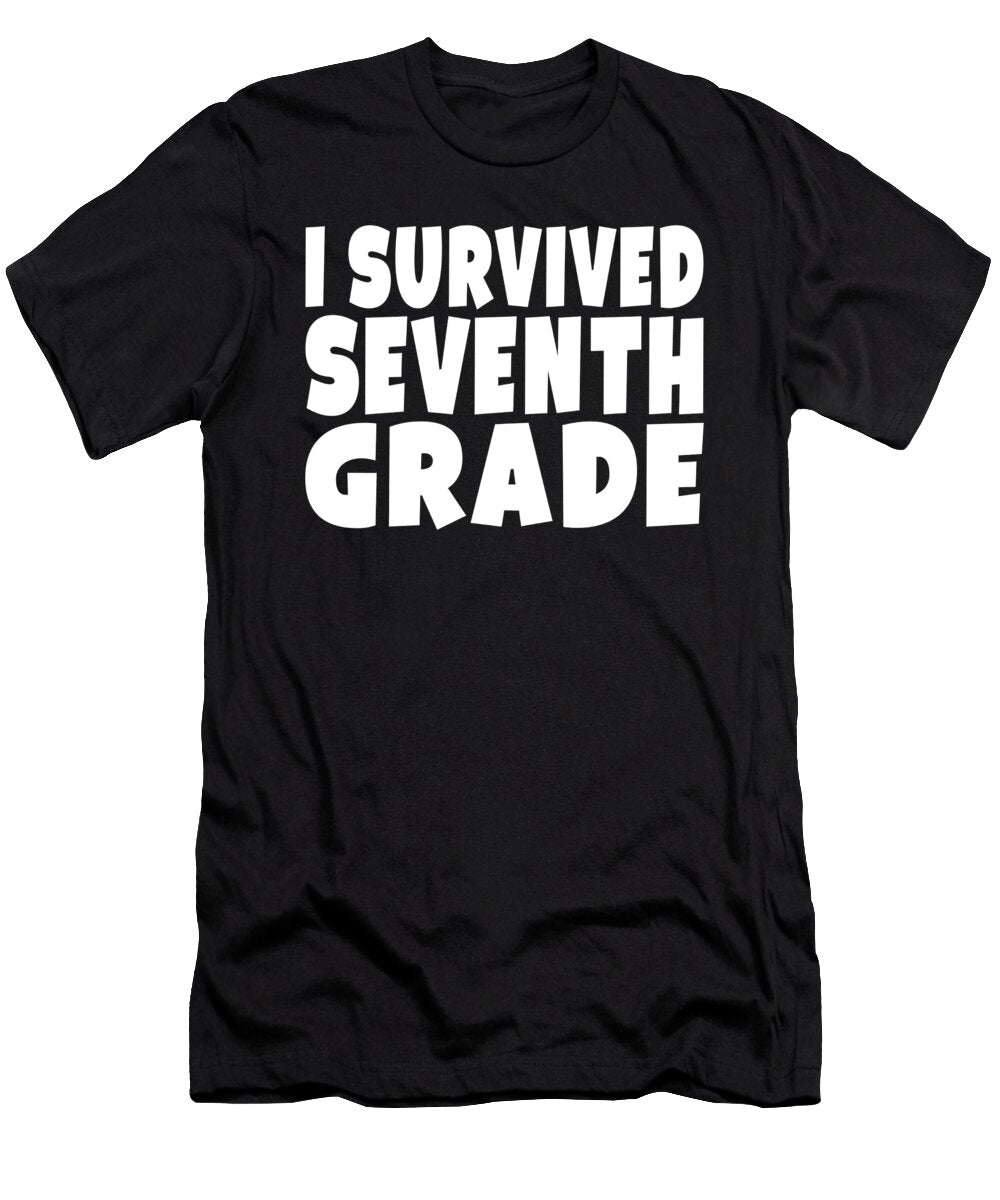 I Survived Seventh Grade 7th Grade Graduation Gift Eyes Four T-Shirt