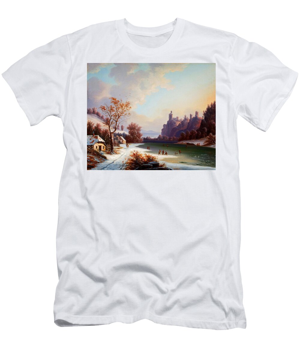 Ice Skating Celestial Images T-Shirt