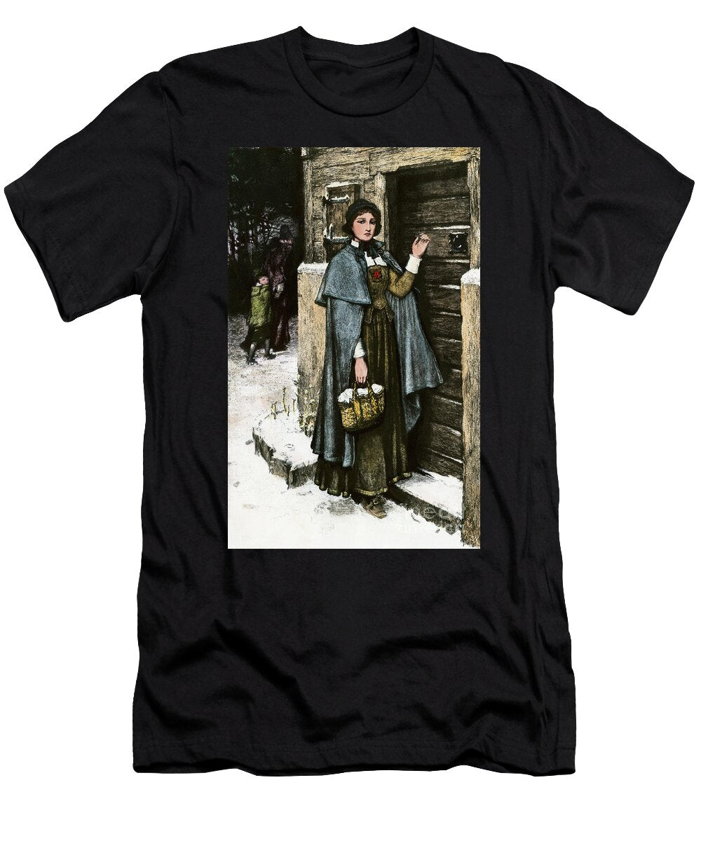 Illustration From the Scarlet Letter By Nathaniel Hawthorne American School T-Shirt