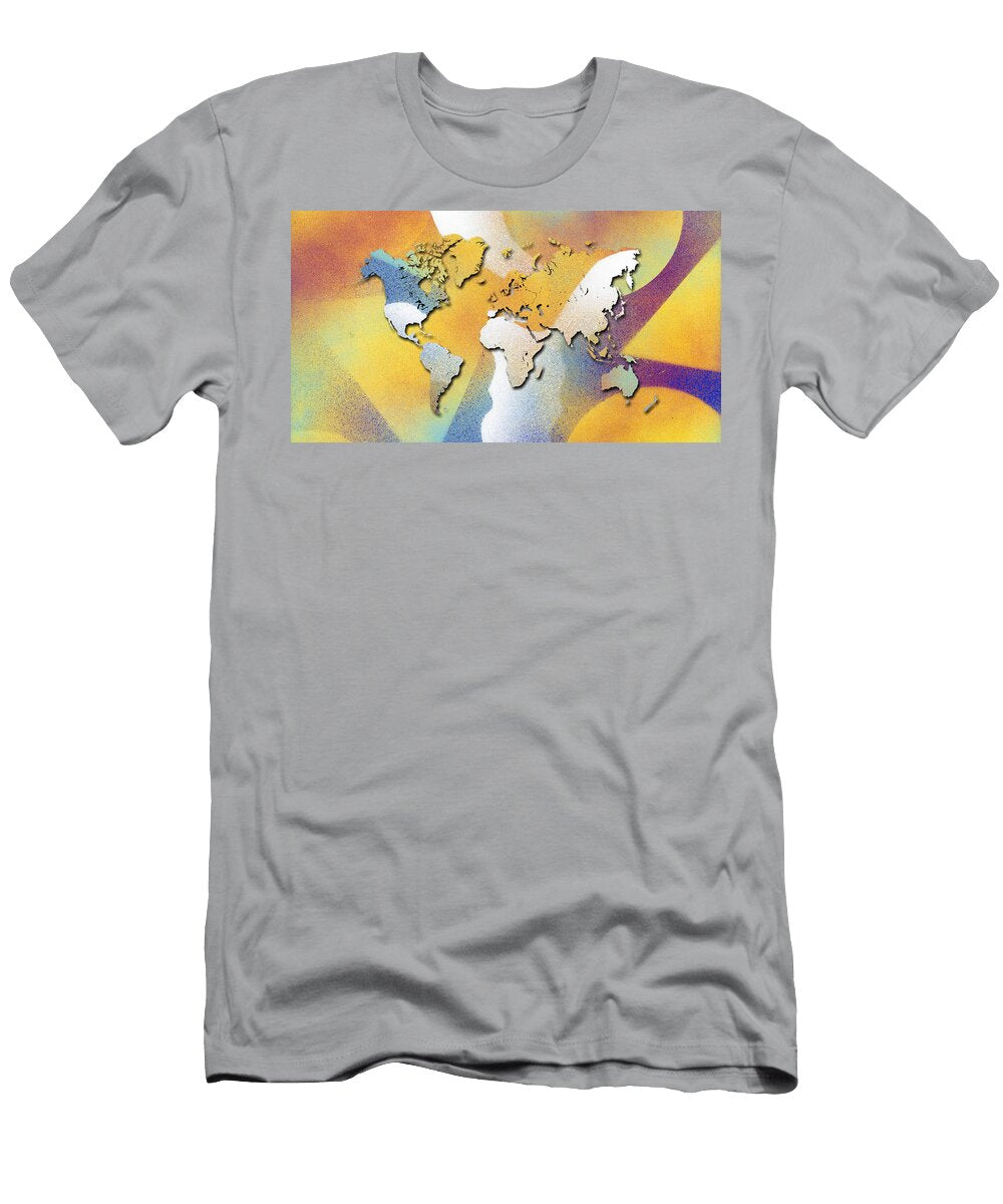 In Love with Dreams World Map Hakon Soreide T-Shirt