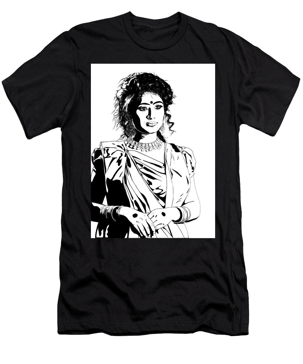 Indian Woman Portrait Andrea Dalla Bona T-Shirt