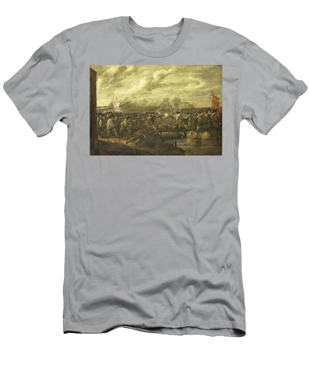 Infantry Battle At a Bridge Nicolaas Van Eyck T-Shirt