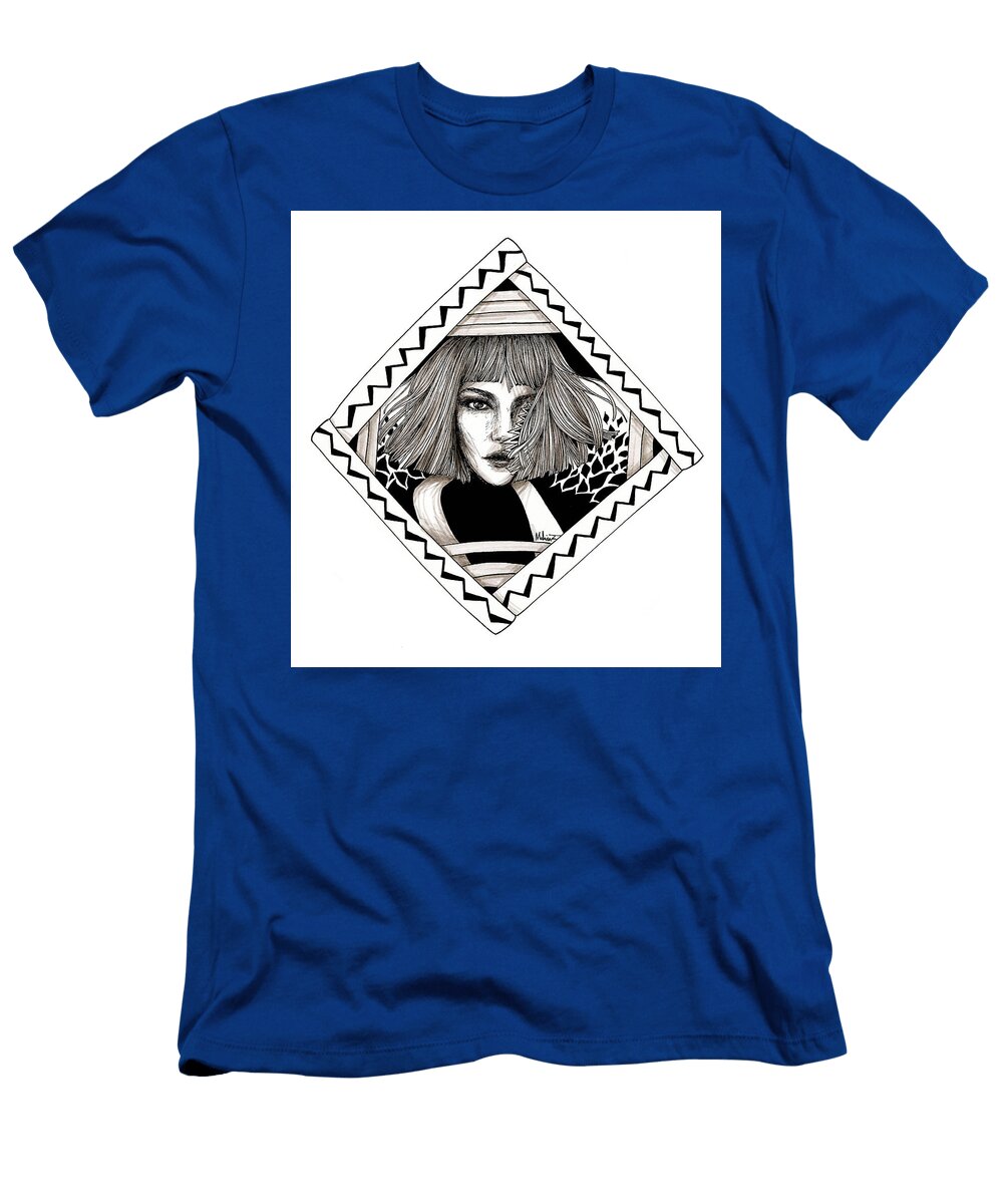 Ink Portrait Mahinaz Soliman T-Shirt