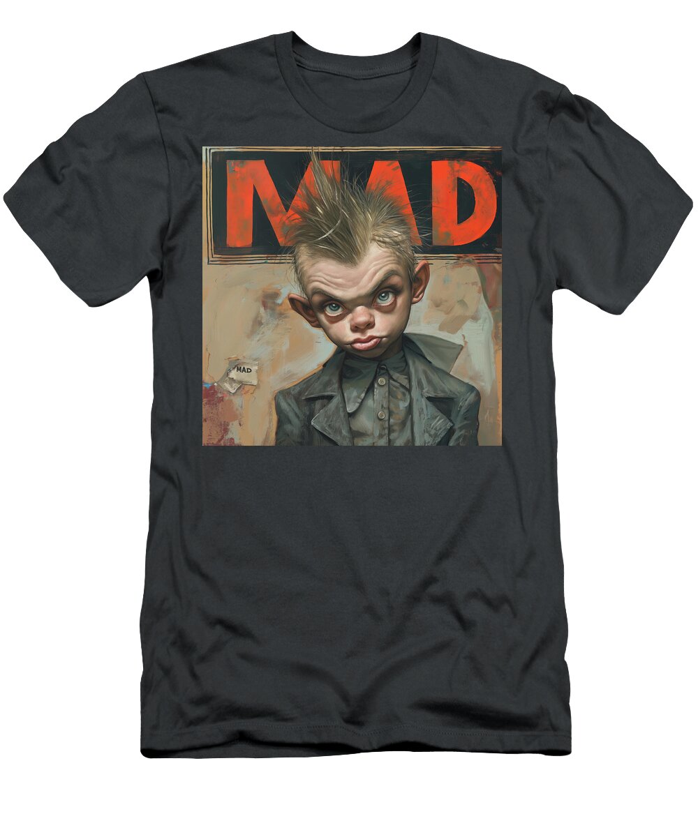 Intense Dude Mad Comic Book Cover 18 Mad Paperairplanes T-Shirt