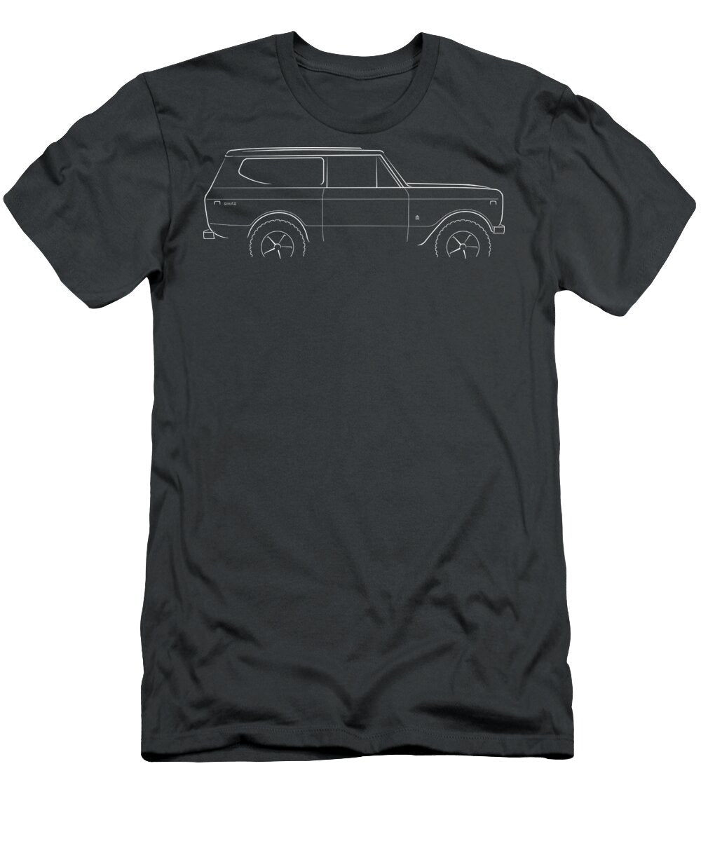 International Harvester Scout 2 Profile Stencil Damien Brandon T-Shirt