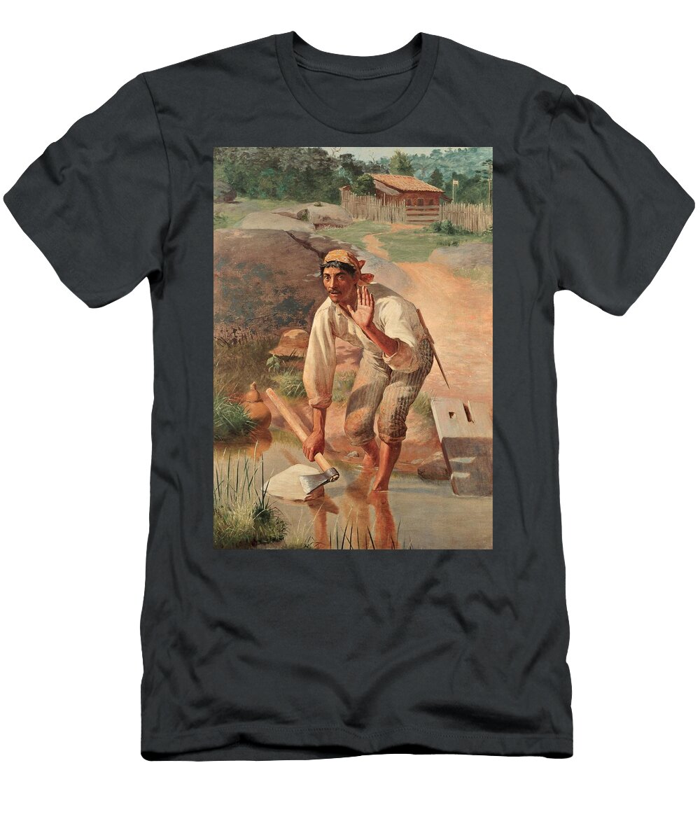 Interrupted Whetting Ity Control Q Enciclopedia Itau Cultural Obraamolacaointerrompida T-Shirt