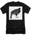 Intricate Black and White Bird Al Fanous T-Shirt