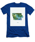 Iowa Map Monn Print T-Shirt