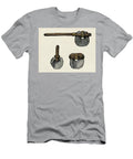 Iroquois War Club and Instruments Colour Engraving From a 19th Century Photograph Iroquois War Club Top and Shell Implements Hand Colored Halftone of a 19th Century Photograph American School T-Shirt