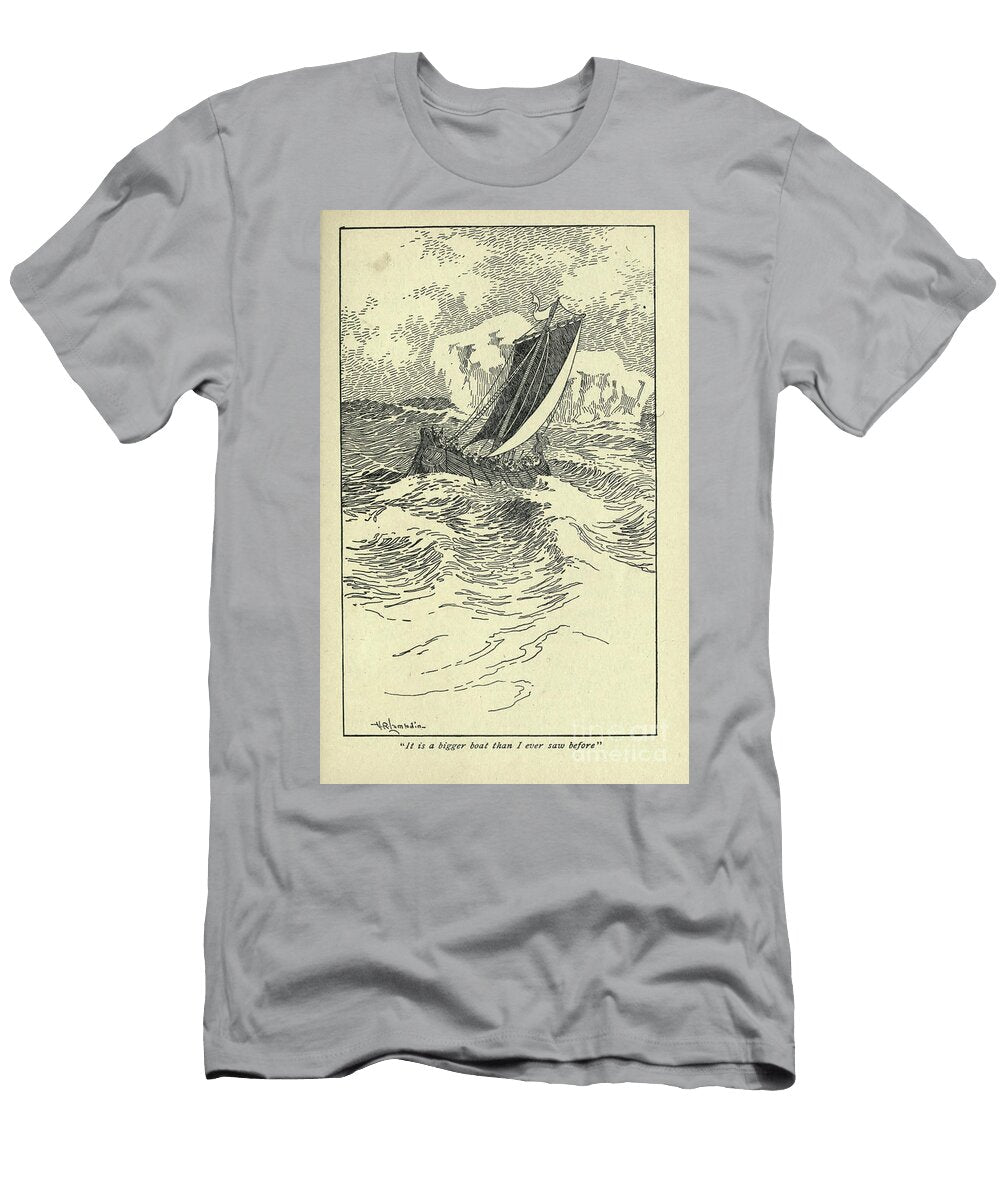 It Is a Bigger Boat Than I Ever Saw Before L1 Historic Illustrations T-Shirt