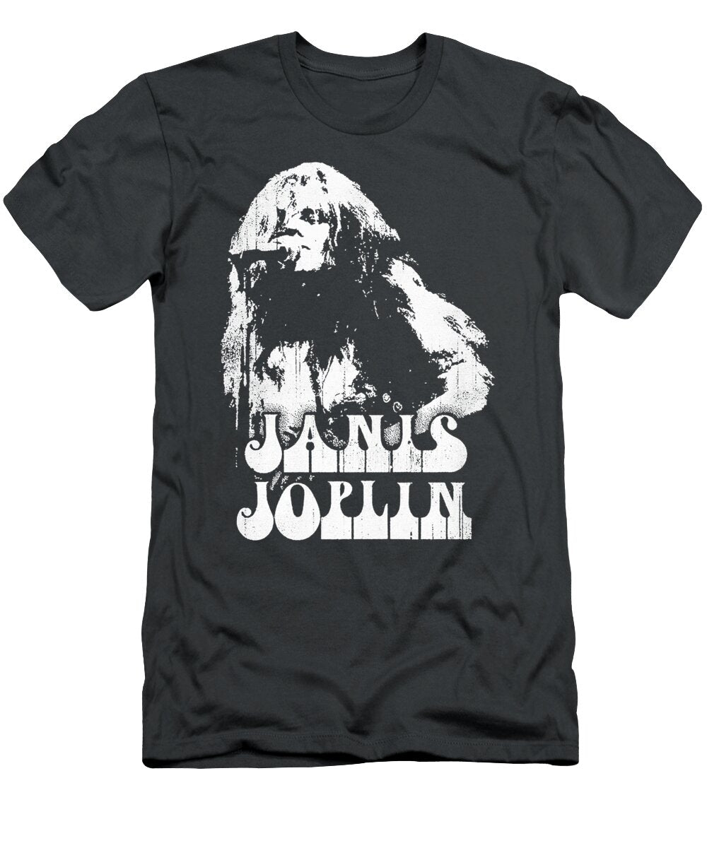 Janis Joplin Casual Vintage Juniors Jonathan Rigg T-Shirt