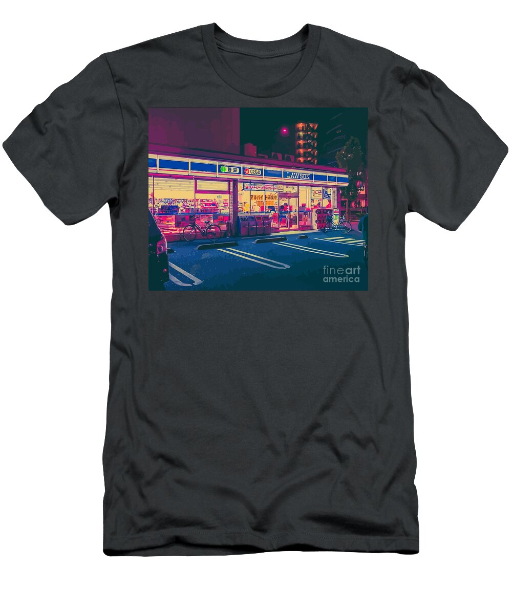 Japan Night City Neon Nightscape Adventure Mizorey T-Shirt