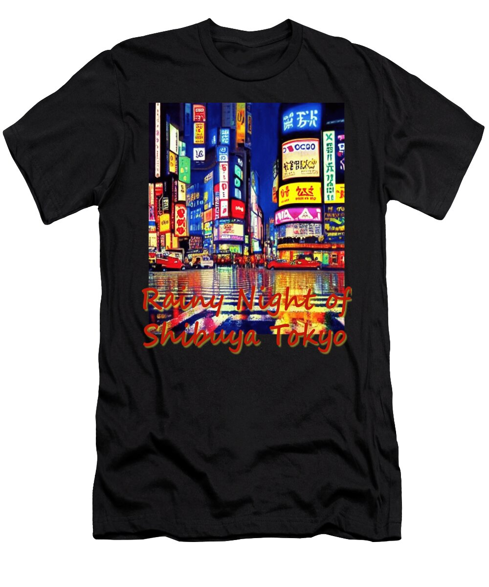 Japan Rainy Night Cultural Marvels Await Mizorey T-Shirt