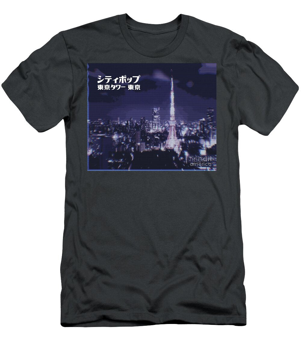 Japanese City Tokyo Tower Tech Hub Marvels Mizorey T-Shirt