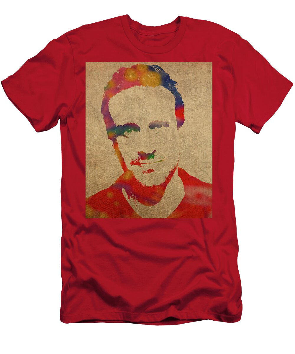 Jason Segel Watercolor Portrait Design Turnpike T-Shirt