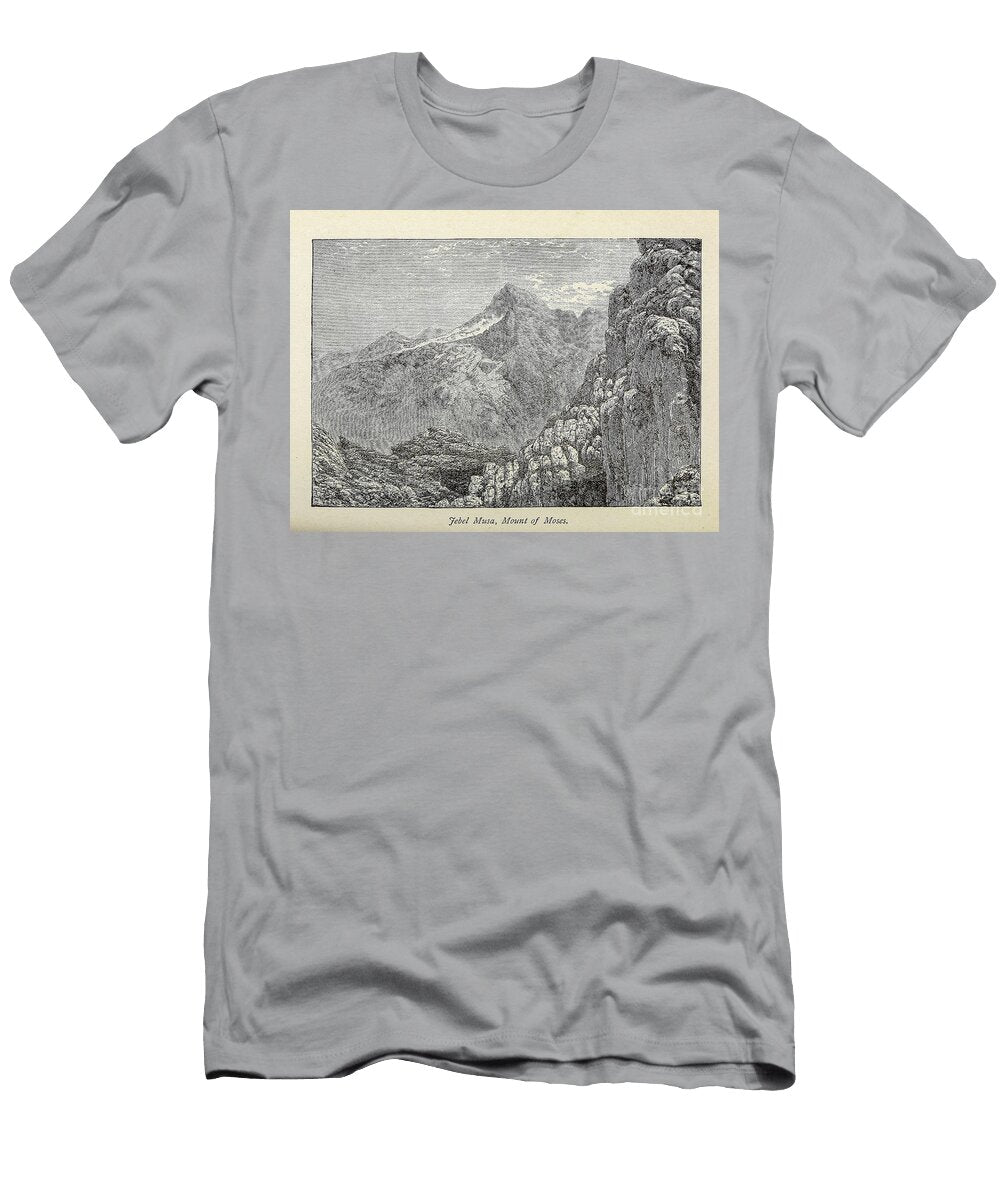 Jebel Musa Mount of Moses M5 Historic Illustrations T-Shirt