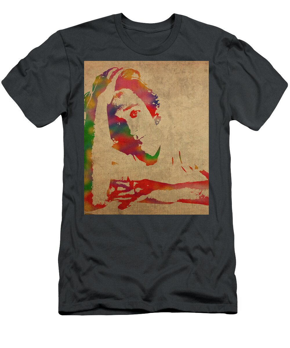 Jeremy Allen White Watercolor Portrait Design Turnpike T-Shirt