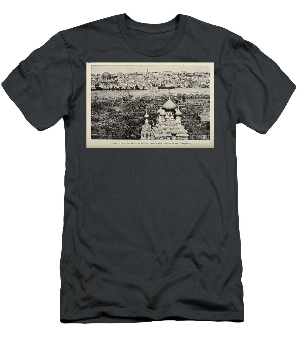 Jerusalem From the Mount of Olives M3 Historic Illustrations T-Shirt